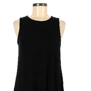 Old Navy shift dress black rayon womens M